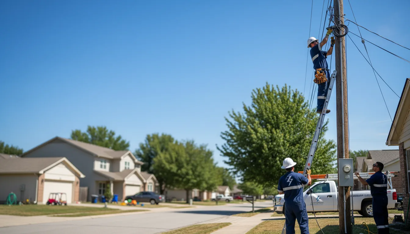 Residential electrician providing installation services in Goodwine, IL